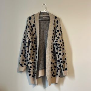 Printed cardigan